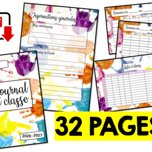 Journal de classe 2026-2027