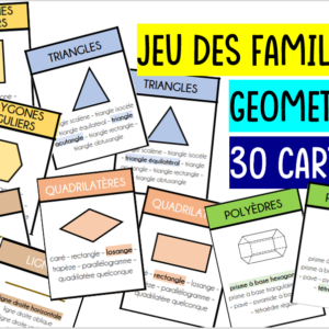 Géométrie - Jeu des familles