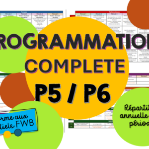 Programmation matière P5/P6 par périodes
