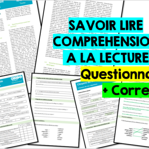Compréhension lecture texte informatif