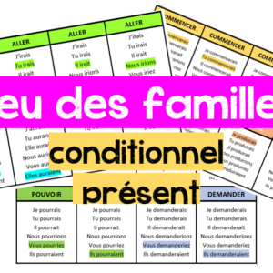 Jeu des familles - Conditionnel présent