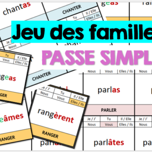 Jeu des familles - PASSE SIMPLE