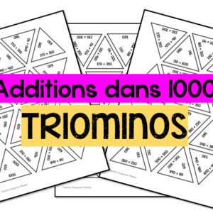 Triominos - Additions dans 1000