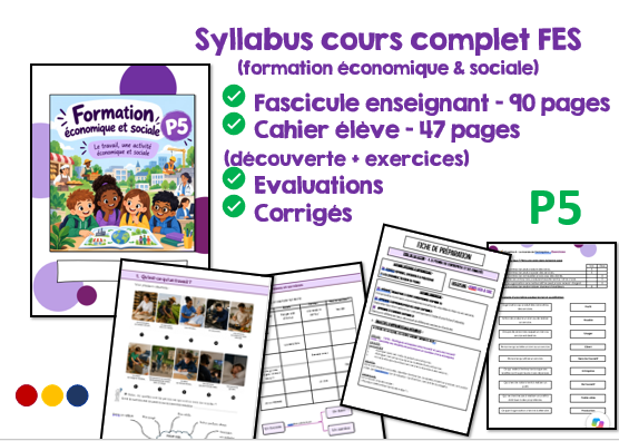 Syllabus Formation économique & sociale - cours complet P5