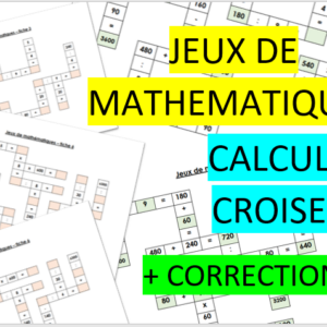 Jeu calculs croisés